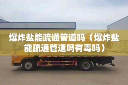 爆炸盐能疏通管道吗（爆炸盐能疏通管道吗有毒吗）