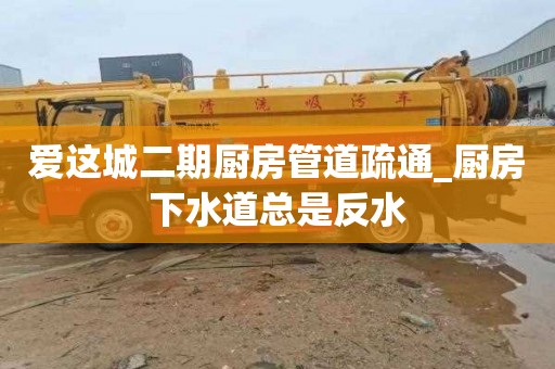 爱这城二期厨房管道疏通_厨房下水道总是反水