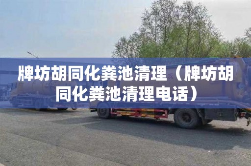 牌坊胡同化粪池清理（牌坊胡同化粪池清理电话）