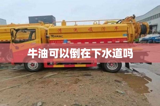牛油可以倒在下水道吗