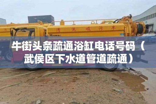 牛街头条疏通浴缸电话号码（武侯区下水道管道疏通）