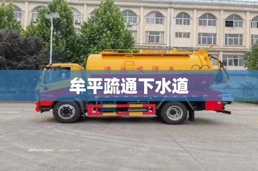 牟平疏通下水道