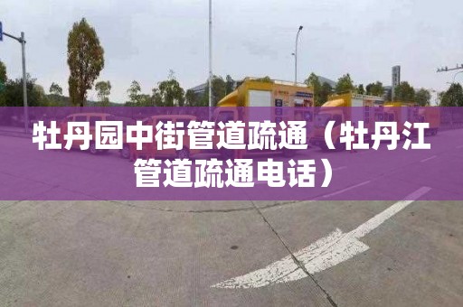 牡丹园中街管道疏通（牡丹江管道疏通电话）
