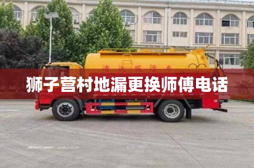 狮子营村地漏更换师傅电话