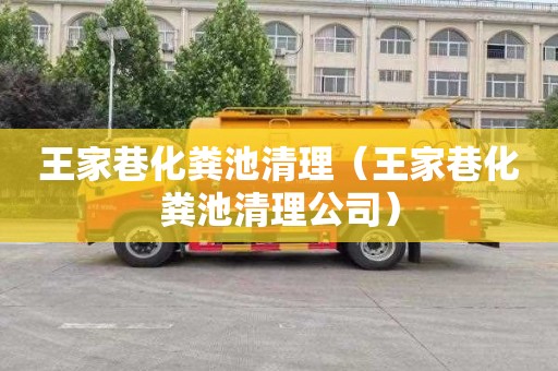王家巷化粪池清理（王家巷化粪池清理公司）