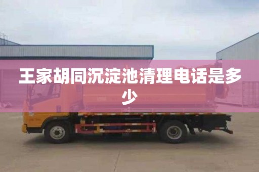 王家胡同沉淀池清理电话是多少