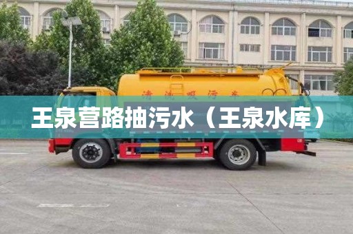 王泉营路抽污水（王泉水库）
