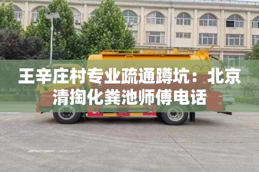 王辛庄村专业疏通蹲坑：北京清掏化粪池师傅电话