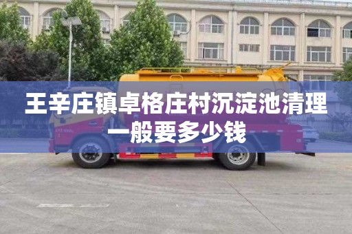 王辛庄镇卓格庄村沉淀池清理一般要多少钱