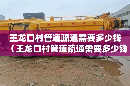 王龙口村管道疏通需要多少钱（王龙口村管道疏通需要多少钱一次）