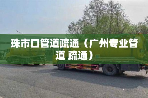 珠市口管道疏通（广州专业管道 疏通）