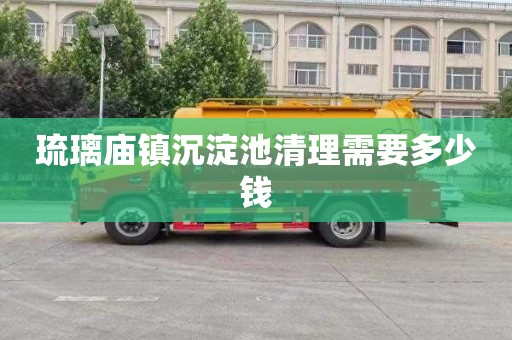 琉璃庙镇沉淀池清理需要多少钱