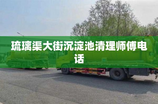 琉璃渠大街沉淀池清理师傅电话