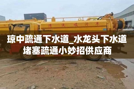 琼中疏通下水道_水龙头下水道堵塞疏通小妙招供应商