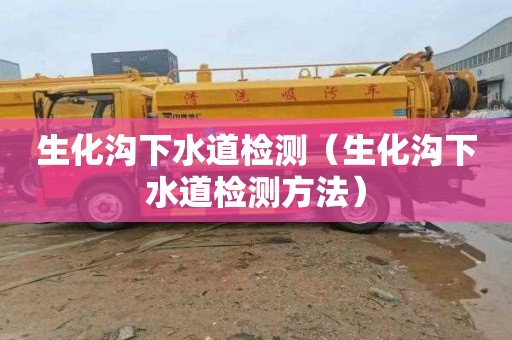 生化沟下水道检测（生化沟下水道检测方法）