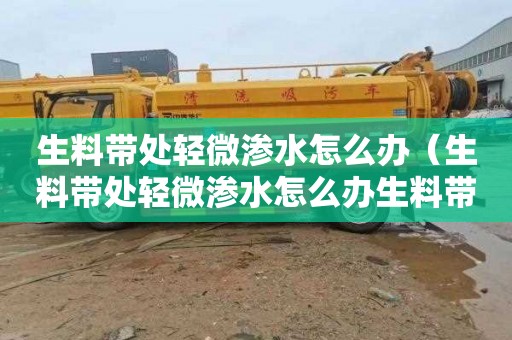 生料带处轻微渗水怎么办（生料带处轻微渗水怎么办生料带漏水过几天能好）