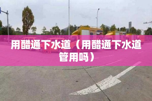 用醋通下水道（用醋通下水道管用吗）