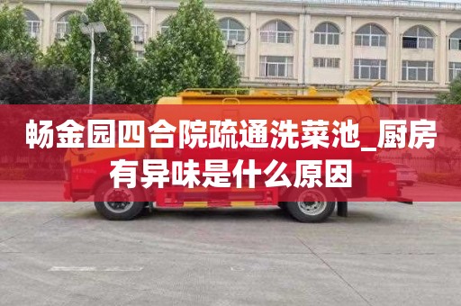 畅金园四合院疏通洗菜池_厨房有异味是什么原因
