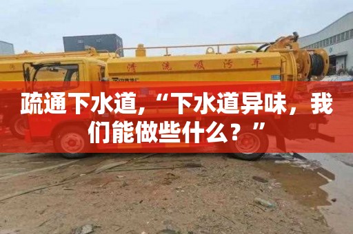 疏通下水道,“下水道异味，我们能做些什么？”