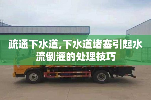 疏通下水道,下水道堵塞引起水流倒灌的处理技巧