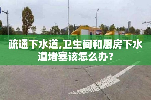 疏通下水道,卫生间和厨房下水道堵塞该怎么办？