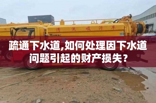疏通下水道,如何处理因下水道问题引起的财产损失？