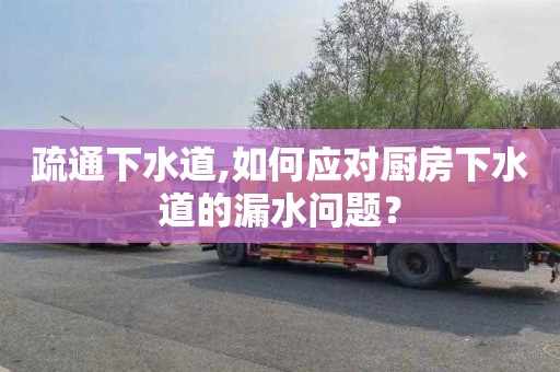 疏通下水道,如何应对厨房下水道的漏水问题？