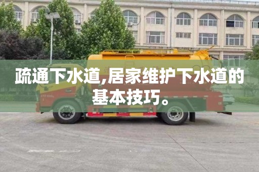 疏通下水道,居家维护下水道的基本技巧。