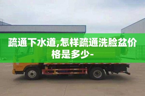 疏通下水道,怎样疏通洗脸盆价格是多少-