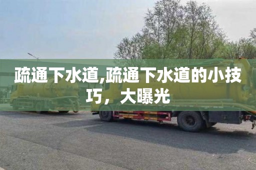 疏通下水道,疏通下水道的小技巧，大曝光