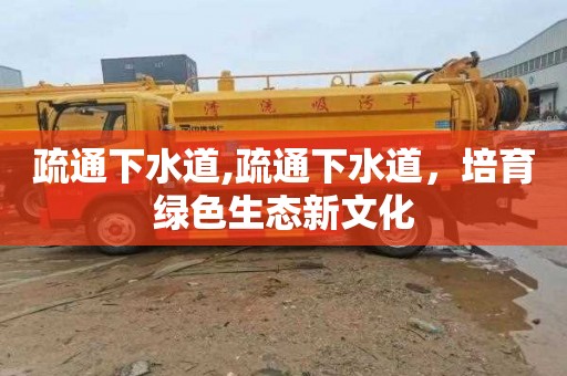疏通下水道,疏通下水道，培育绿色生态新文化