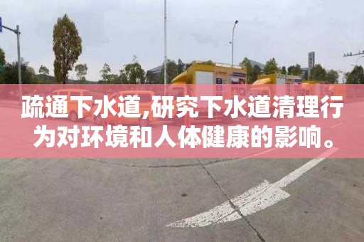 疏通下水道,研究下水道清理行为对环境和人体健康的影响。