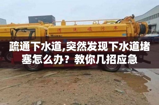 疏通下水道,突然发现下水道堵塞怎么办？教你几招应急
