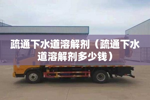 疏通下水道溶解剂（疏通下水道溶解剂多少钱）