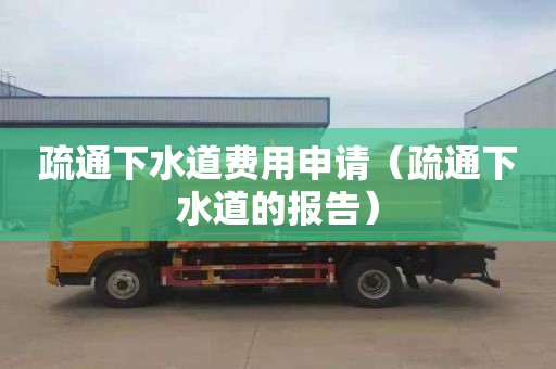 疏通下水道费用申请（疏通下水道的报告）