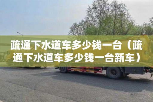 疏通下水道车多少钱一台（疏通下水道车多少钱一台新车）