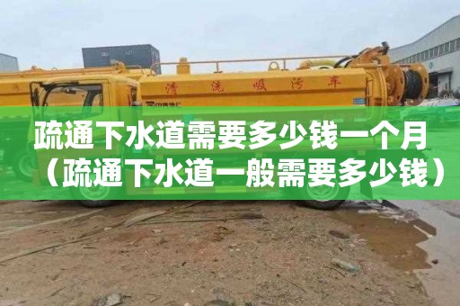 疏通下水道需要多少钱一个月（疏通下水道一般需要多少钱）