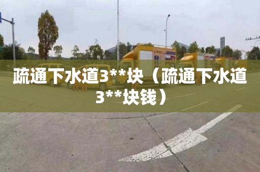 疏通下水道3**块（疏通下水道3**块钱）