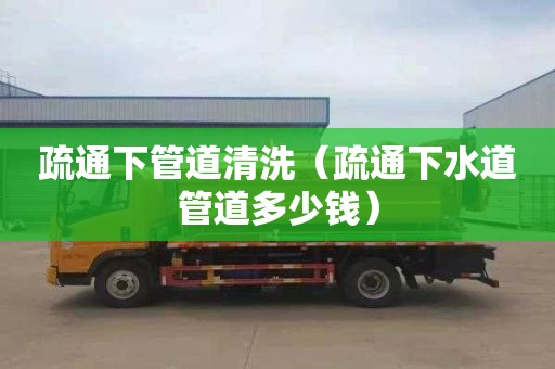 疏通下管道清洗（疏通下水道管道多少钱）