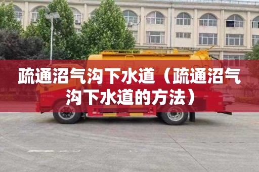疏通沼气沟下水道（疏通沼气沟下水道的方法）
