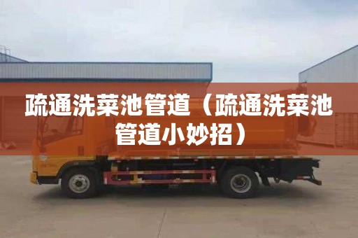 疏通洗菜池管道（疏通洗菜池管道小妙招）