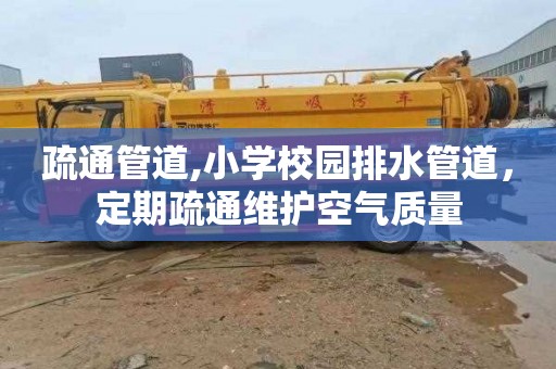 疏通管道,小学校园排水管道，定期疏通维护空气质量