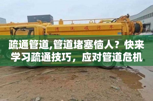 疏通管道,管道堵塞恼人？快来学习疏通技巧，应对管道危机！