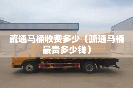 疏通马桶收费多少（疏通马桶最贵多少钱）