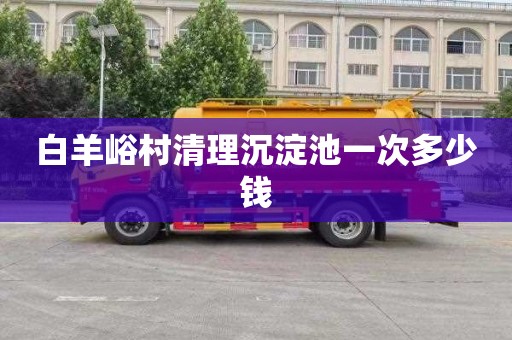 白羊峪村清理沉淀池一次多少钱