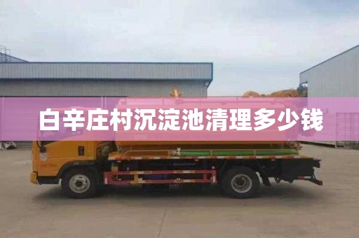 白辛庄村沉淀池清理多少钱