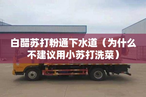 白醋苏打粉通下水道（为什么不建议用小苏打洗菜）