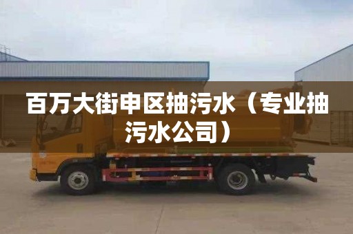 百万大街申区抽污水（专业抽污水公司）