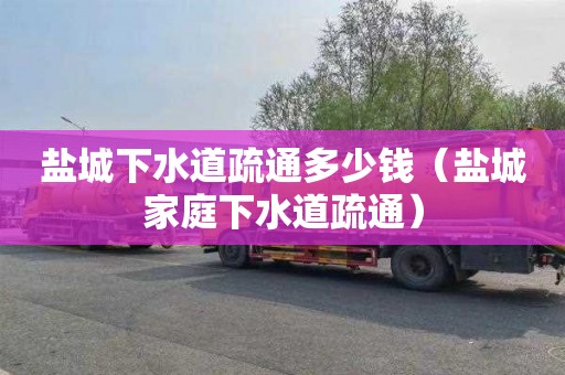 盐城下水道疏通多少钱（盐城家庭下水道疏通）
