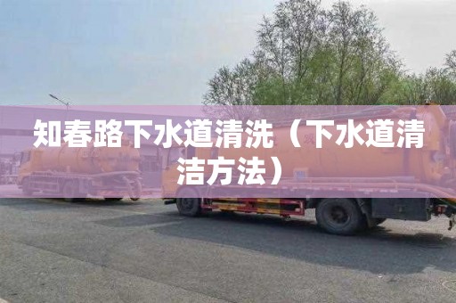 知春路下水道清洗（下水道清洁方法）